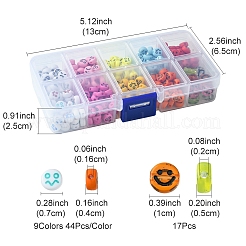 10 цвет непрозрачных акриловых бусин MACR-FS0001-77