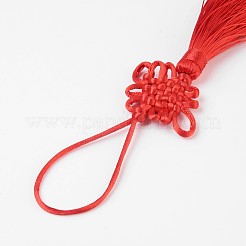 Polyester Quaste Anhänger Dekorationen&nbsp;AJEW-WH0049-A03