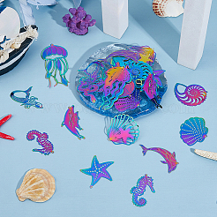 22 шт. 11 стиля из нержавеющей стали с травленым металлическим украшением подвески&nbsp;STAS-HS0001-52