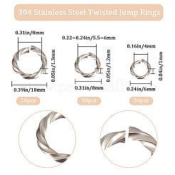 150 шт. 3 стиля соединительных колец из нержавеющей стали 304 STAS-BBC0002-94