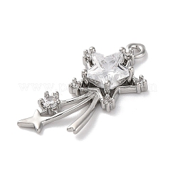 Латунные микро проложить кубического циркония подвески&nbsp;KK-U042-10P