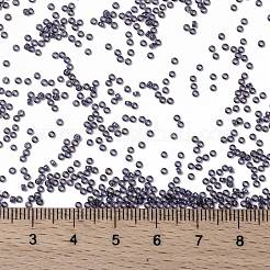 MIYUKIラウンドロカイユビーズ  日本製シードビーズ  15/0  （rr2447)不透明な濃いオリーブの光沢  1.5mm  穴：0.7mm  約250000個/ポンド&nbsp;SEED-G009-RR2447