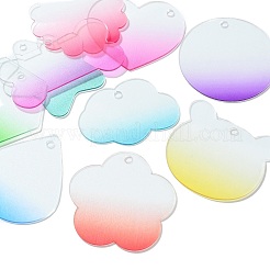 Прозрачные акриловые подвески с постепенным изменением OACR-CJC0010-01