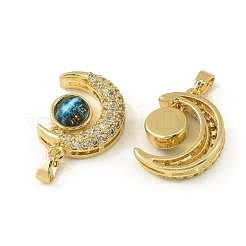 Латунные микро проложить кубического циркония подвески&nbsp;KK-I477-01G-02