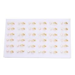 Открытое кольцо-манжета с натуральным жемчугом PEAR-N022-C05