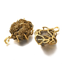 Гальванические натуральный druzy агата подвески&nbsp;G-K338-45G