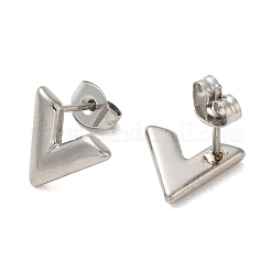 Boucle d'oreille à tige en acier inoxydable 304 anti-ternissement&nbsp;EJEW-C099-03P