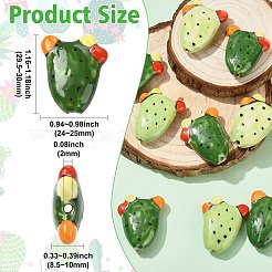 10шт 2 цвета фарфоровые бусины ручной работы&nbsp;PORC-CJ0001-23