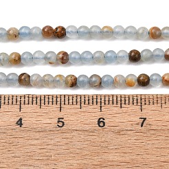 Natürliche blaue Calcit Perlen Stränge&nbsp;G-E576-09F