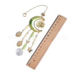 Sonnen- und Mond-Sonnenfänger aus Edelstahl 304 und Messing&nbsp;HJEW-TA00485