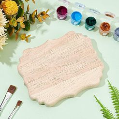 Présentoir de base en bois polygone&nbsp;WOOD-WH0023-35