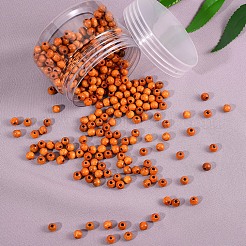 500 шт. Бусины из натурального дерева пекан WOOD-SZ0001-20A