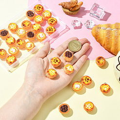 30шт 6 стиля непрозрачные подвески из смолы&nbsp;RESI-CJ0004-68