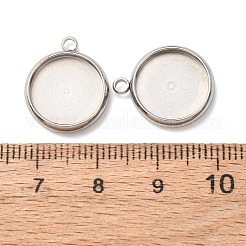 Подвеска-кабошон из нержавеющей стали 304 STAS-K202-03E-P