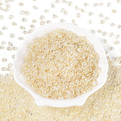 Прозрачные цвета блеск стеклянный бисер&nbsp;SEED-N008-09G