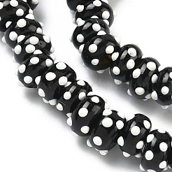 Бусины из непрозрачной стеклянной эмали&nbsp;GLAA-G128-01