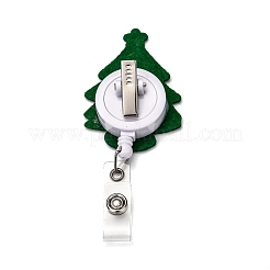 Weihnachtsbaum filz & abs plastikabzeichenrolle&nbsp;AJEW-I053-01