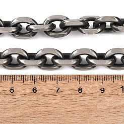 ユニセックス304ステンレススチールネックレス  チェーンネックレス  アズキチェーン  アンティークシルバー  24.02インチ（61cm）&nbsp;NJEW-C115-04AS