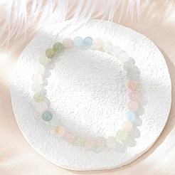 Браслеты из натурального морганита BJEW-JB03738-04