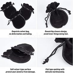 Сумка ювелирных изделий бархата 30pcs TP-NB0001-09-B