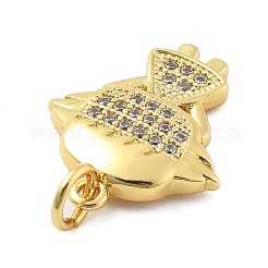 Латунные микро проложить кубического циркония подвески KK-L209-085G