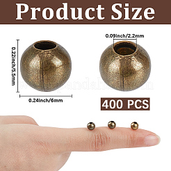 400pcs perles d'espacement en fer&nbsp;IFIN-PA0001-10