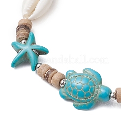 Летние пляжные звездные черепахи регулируемые браслеты на щиколотку AJEW-AN00634-01