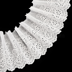 5 ярд хлопка с вышивкой и цветочной кружевной отделкой OCOR-MA0001-30