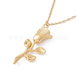 Ожерелье с подвеской роза жизни NJEW-G074-19G