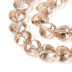 Гальванизируйте прозрачное стекло бисер нитей&nbsp;EGLA-B012-AB13