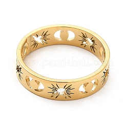 201 перстень из нержавеющей стали для женщин&nbsp;RJEW-M013-01G-1