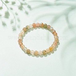 Natürliches anderes Jade-Stretcharmband mit runden Perlen&nbsp;BJEW-JB08244-01
