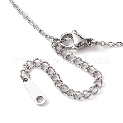 Ожерелья с подвесками из грубого необработанного аметиста NJEW-JN04637-01