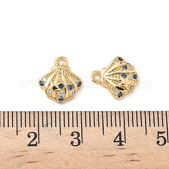 Breloques en laiton avec zircone cubique de micro pave&nbsp;KK-C099-01D-G