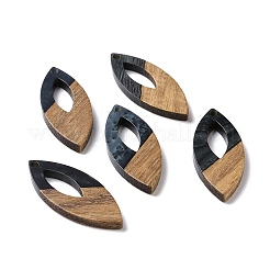 Подвески из непрозрачной смолы и ореха&nbsp;RESI-N025-047B-04