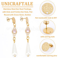 40 шт. ионное покрытие (IP) 304 нержавеющая сталь гвоздики фурнитура для сережек STAS-UN0042-98