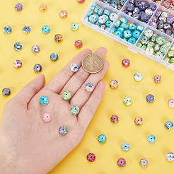 240 шт. 12-цветные синтетические нити из нефрита цвета океана белого цвета G-AR0005-25