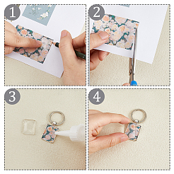 Прямоугольный брелок из сплава&nbsp;KEYC-DC00007