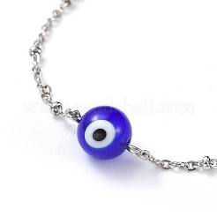 Браслеты из бисера ручной работы сглаз бусины сглаз BJEW-JB04462-02