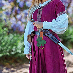 2 шт. подвеска на пояс из искусственной кожи в форме листа. С кольцом из сплава&nbsp;AJEW-CL0001-85