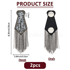 2шт модные погоны с кисточками&nbsp;DIY-FH0008-89B-B