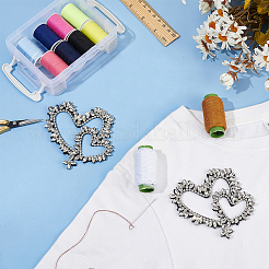 2 шт. пластиковые бусины приутюжить/пришить заплатки&nbsp;DIY-FG0005-68B