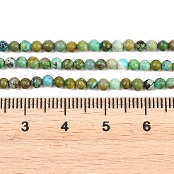 Natur hubei türkisfarbenen Perlen Stränge&nbsp;G-D100-A01-3mm