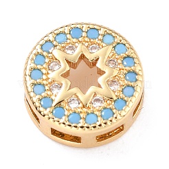 Латунные микро проложить кубического циркония многожильных соединения&nbsp;ZIRC-L100-049G