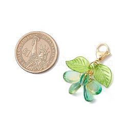 Подвески из цветочного стекла украшения&nbsp;HJEW-MZ00213