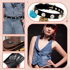 22 шт. 11 стиля плоские круглые заклепки из сплава с эмалью для монет FIND-NB0005-76