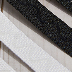 10м 2-цветные полиэстеровые нескользящие силиконовые эластичные захватные ленты для шитья одежды SRIB-GF0001-48