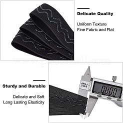 Нескользящая силиконовая эластичная лента из полиэстера&nbsp;SRIB-WH0006-22A-01