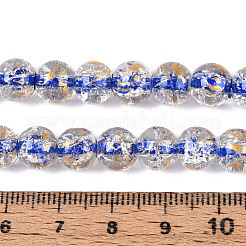 Хрустящие прозрачные стеклянные бусины нити&nbsp;GLAA-N030-8mm-01D