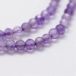 Природный аметист нитей бисера G-G663-17-2mm